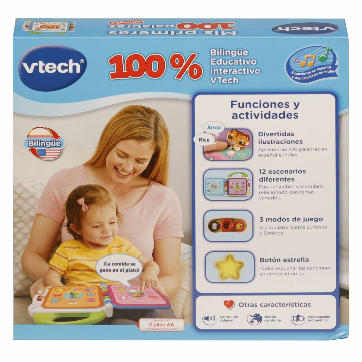 Gyerek interaktív könyv Vtech Mis primeras 100 palabras